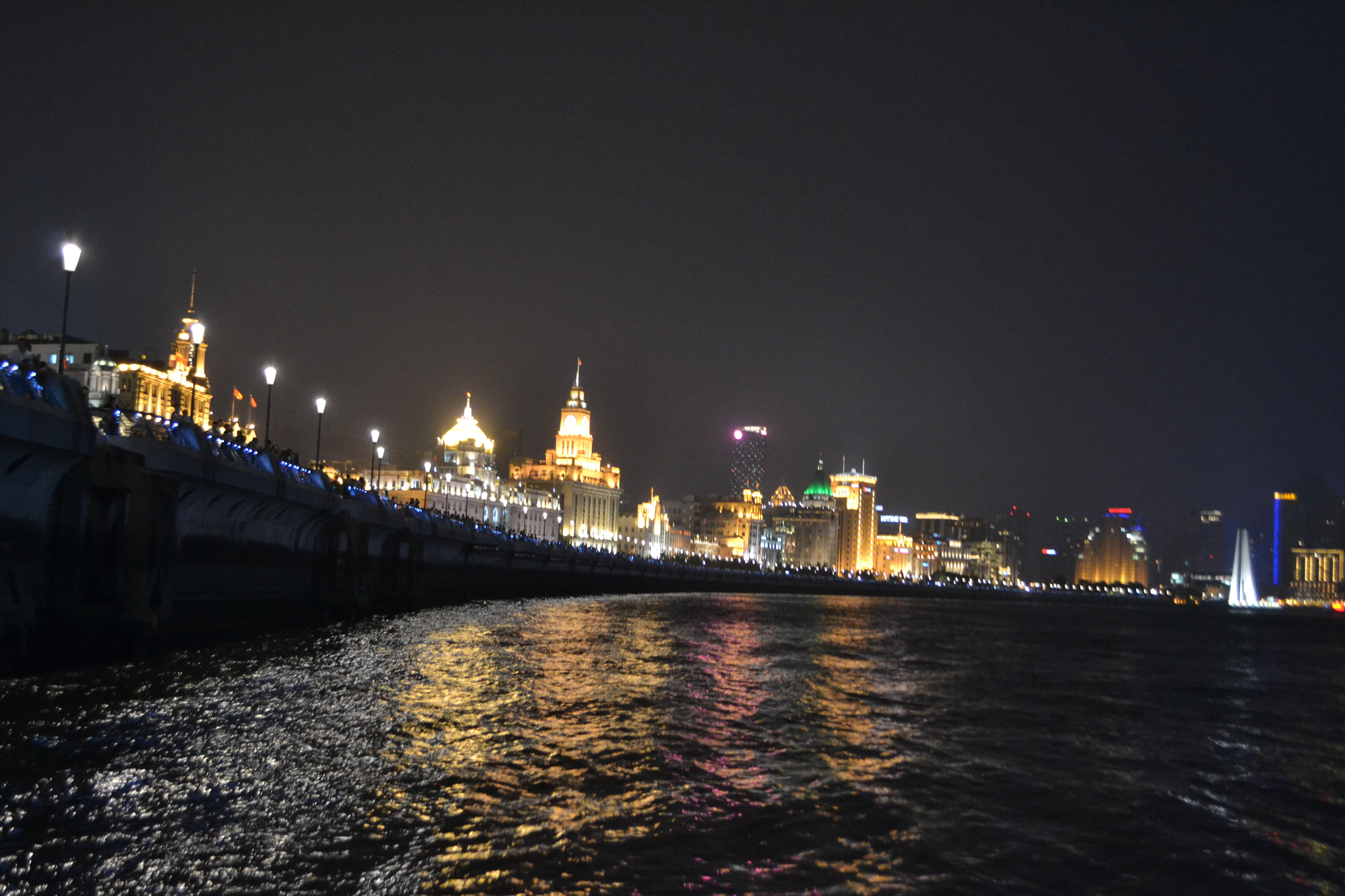 上海滨江大道夜景图片