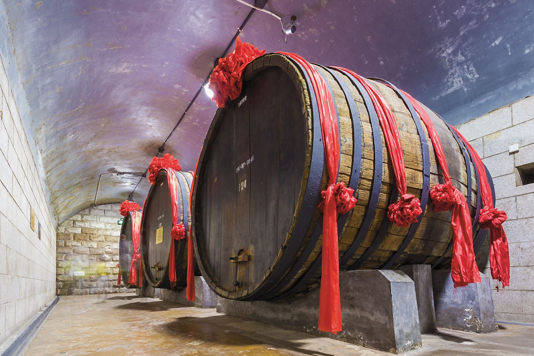 葡萄酒窖木酒桶高清图片-千叶网