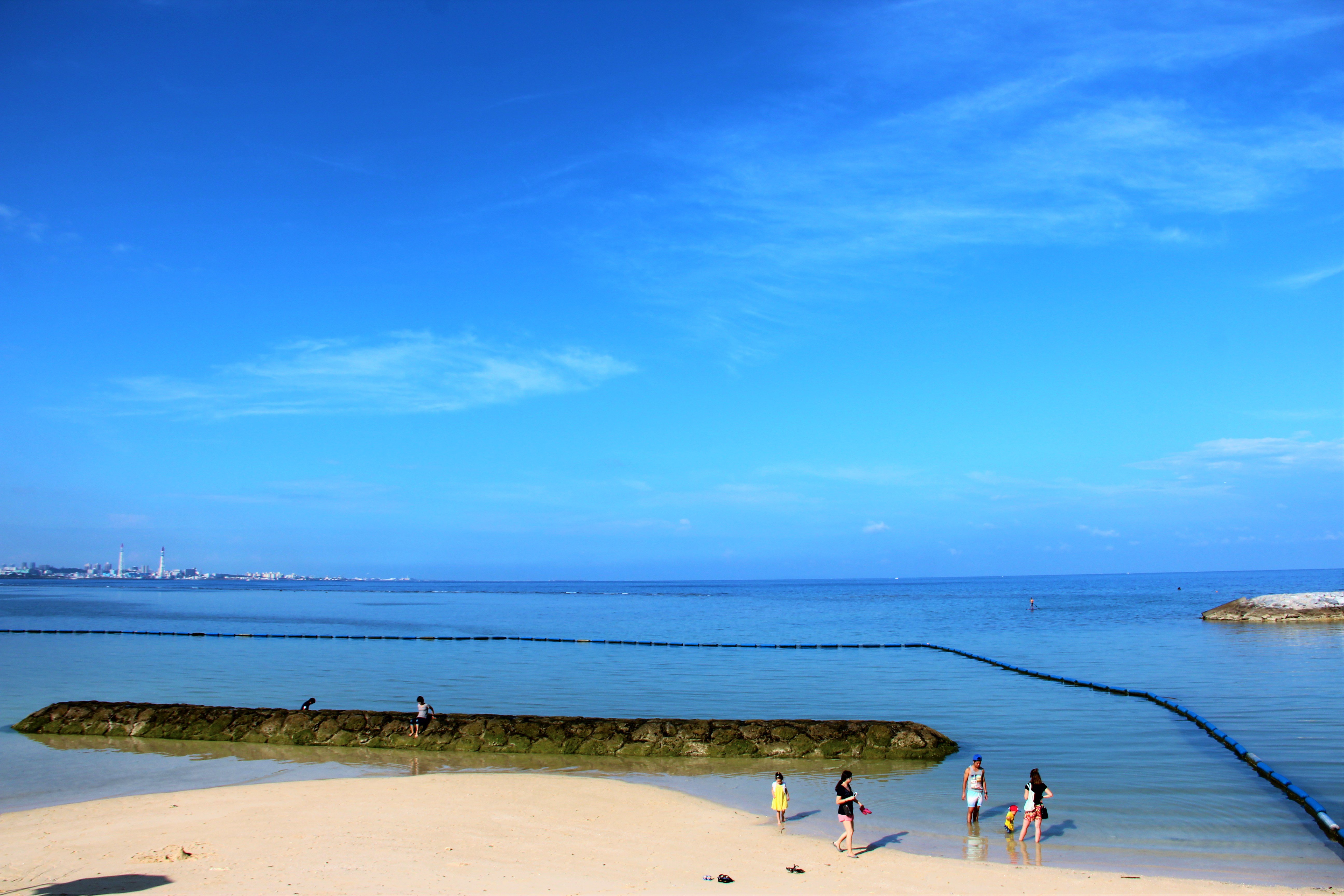 北谷公园落日海滩