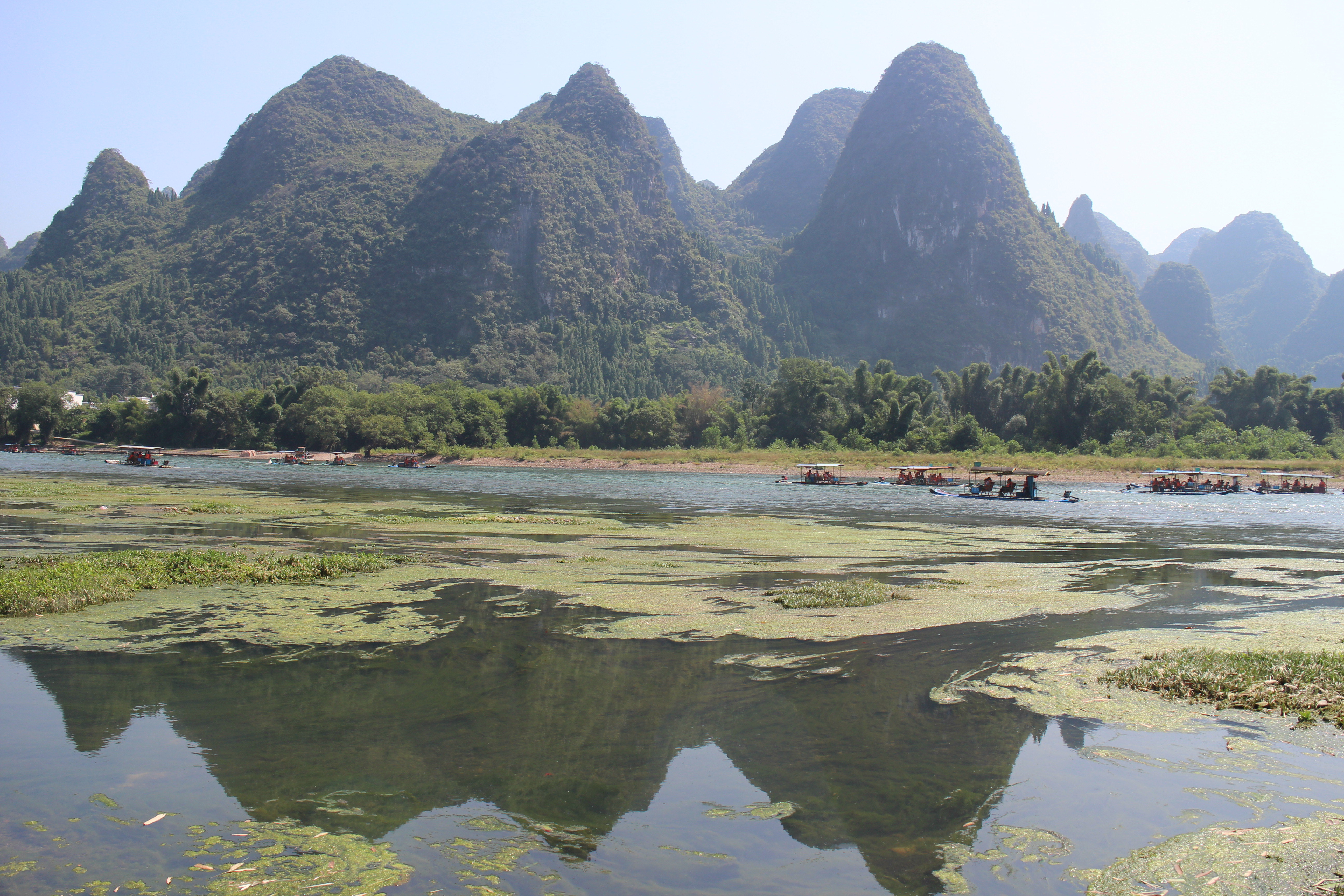 漓江竹筏游杨堤段