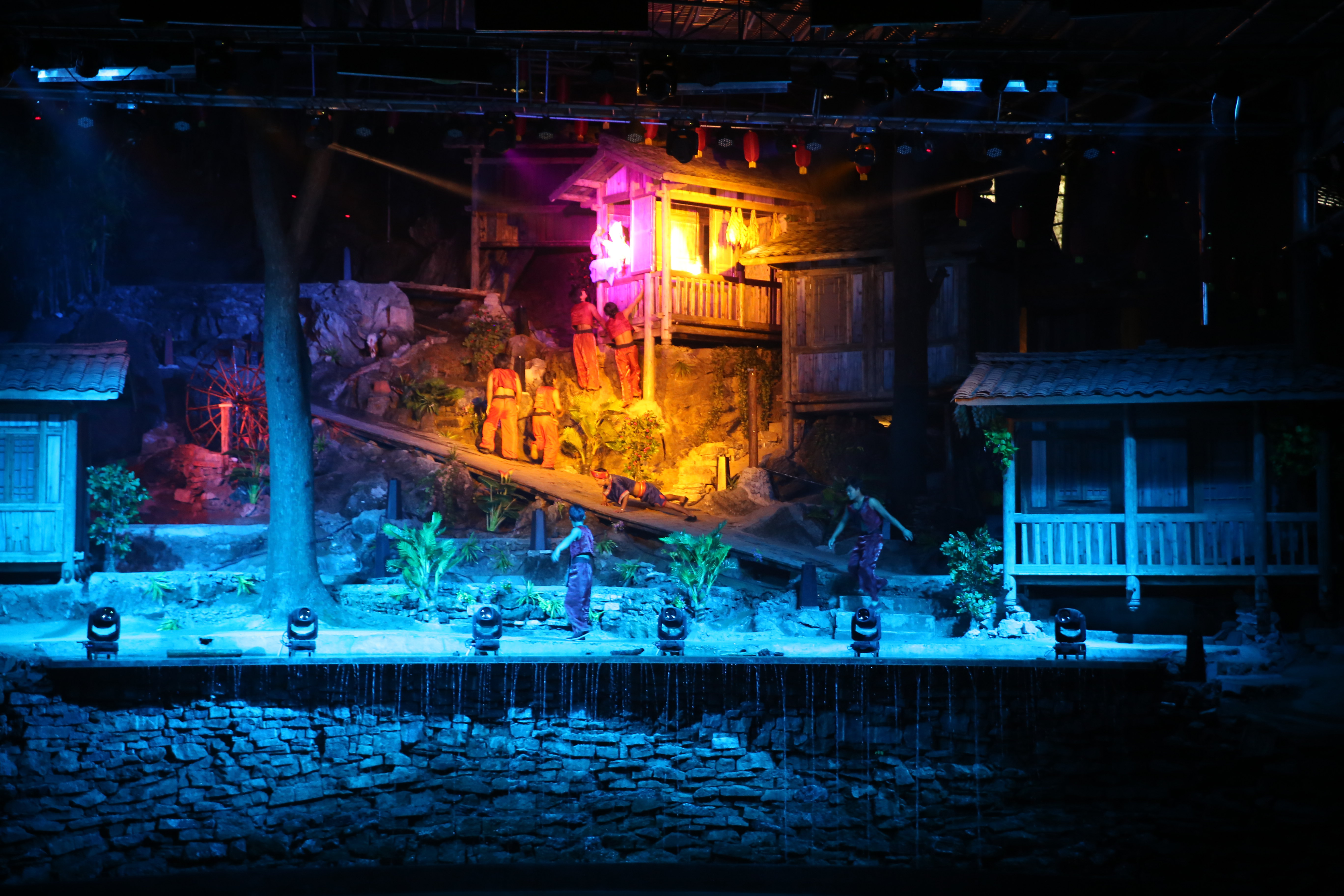 《漓水古越》山水实景演出