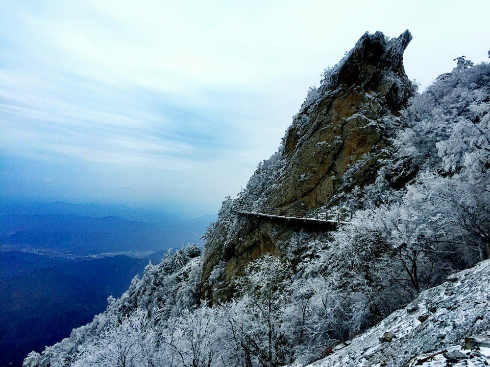 【攜程攻略】欒川老君山景區景點,太讚了意外的驚喜正好趕上雪景太美