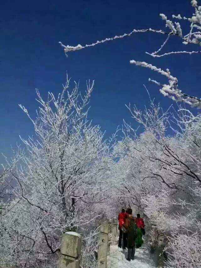 广水三潭雪景图片