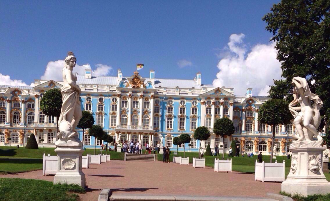 俄罗斯圣彼得堡叶卡捷琳娜花园 宫殿半日游