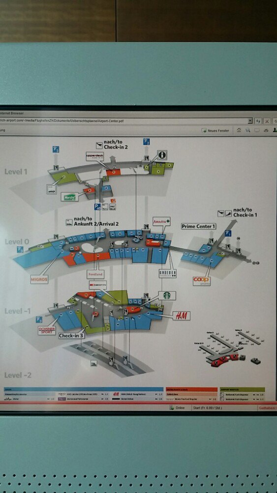 苏黎世国际机场平面图图片