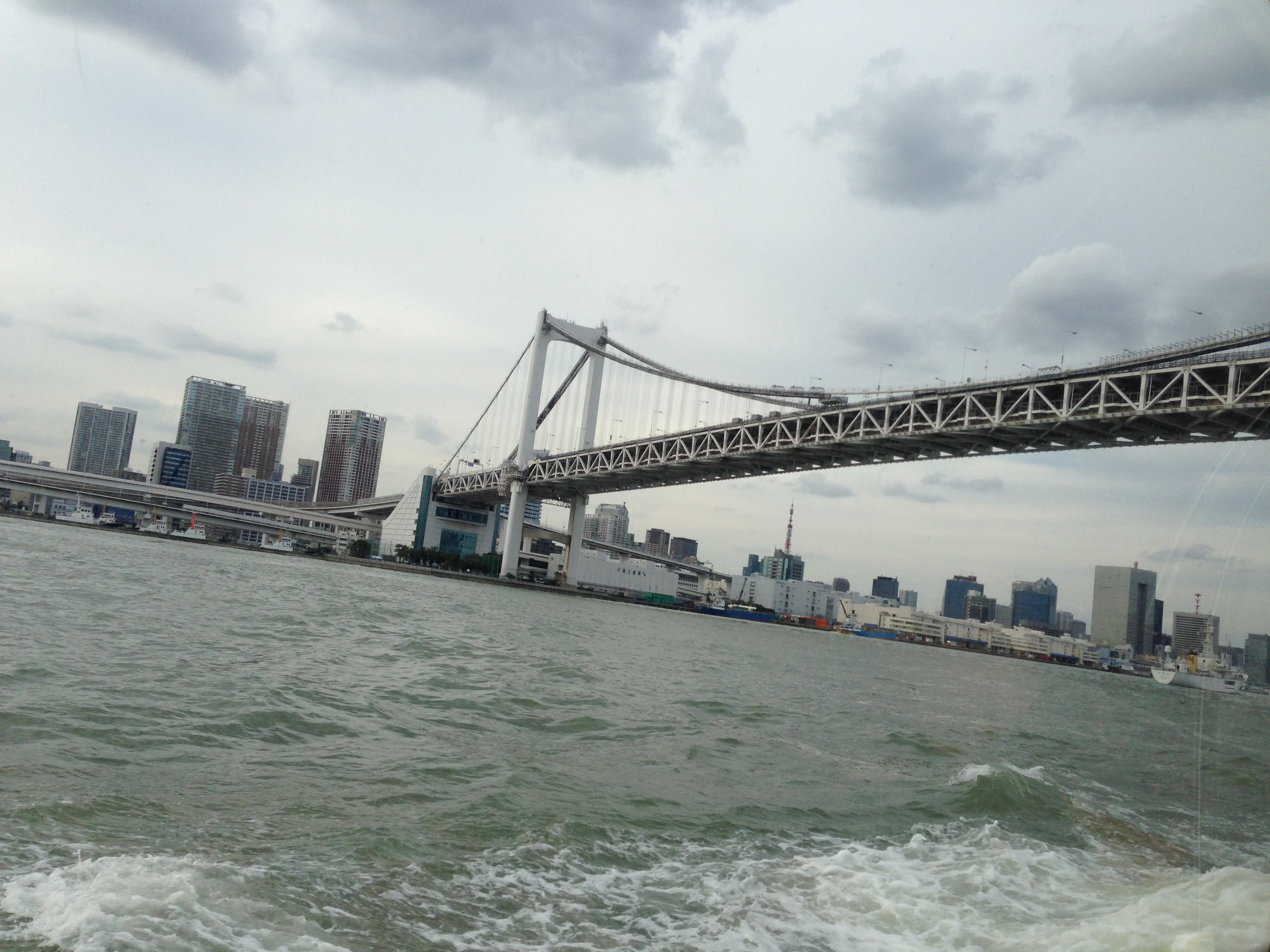 为了高达,在东京五天去了台场2次,一次海鸥号从桥上过,一次乘船