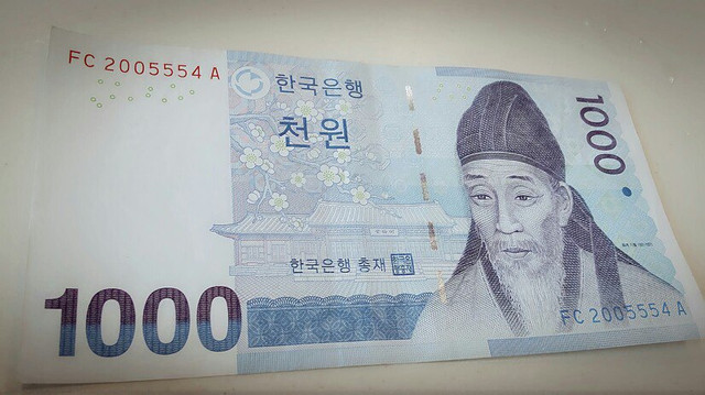 100000韩元