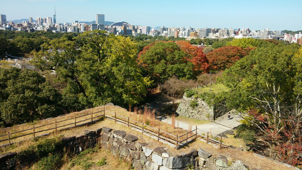 福岡城遺址旅遊景點攻略圖