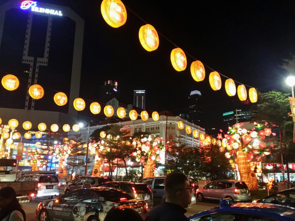 牛车水夜景图片