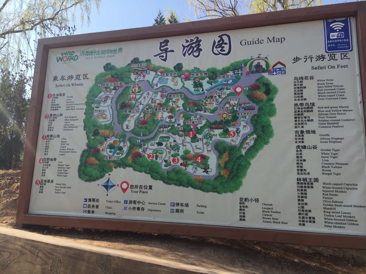 济南动物园游览图图片