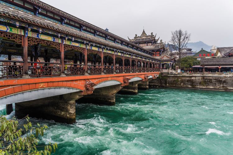 South Bridge travel guidebook must visit attractions in Dujiangyan