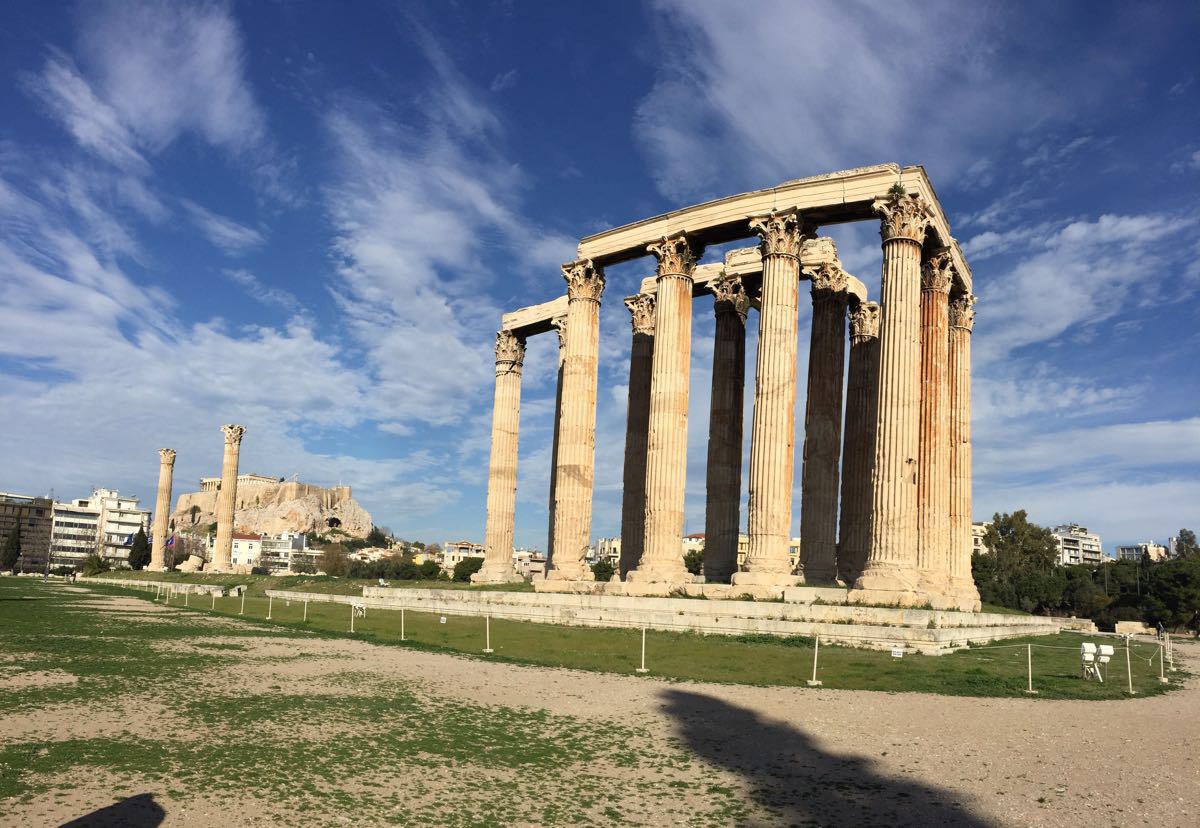 雅典奥林匹亚宙斯神殿图片