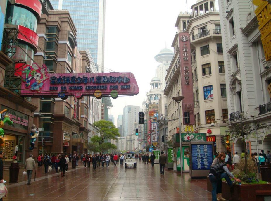 上海淮海路步行街图片