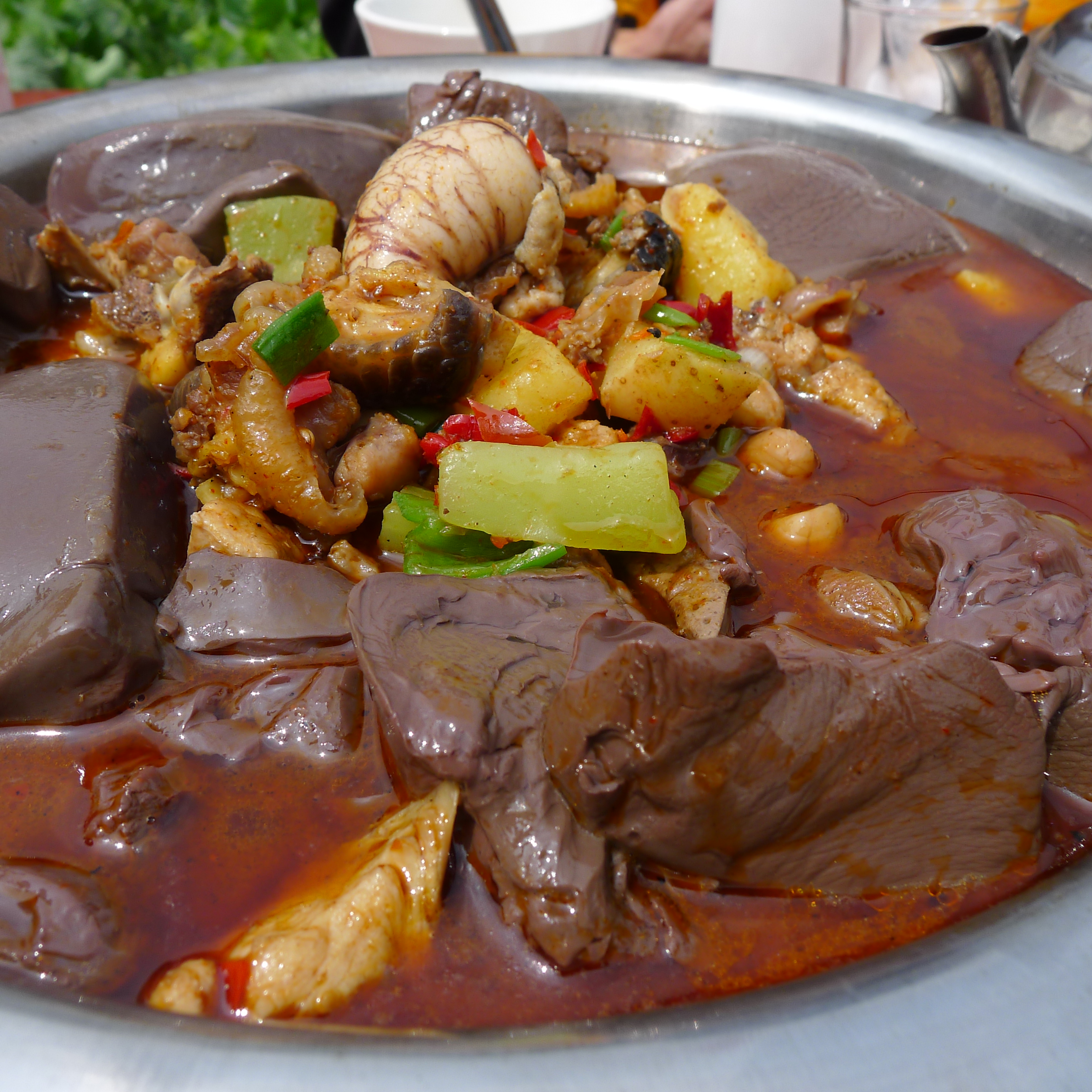 菜单上的旅行13——夹江血旺鸡