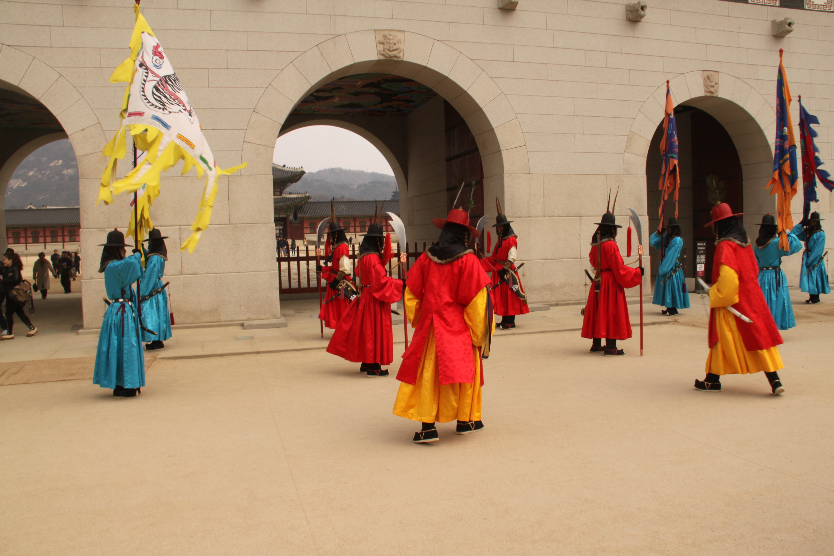 韩国古装仪仗队图片