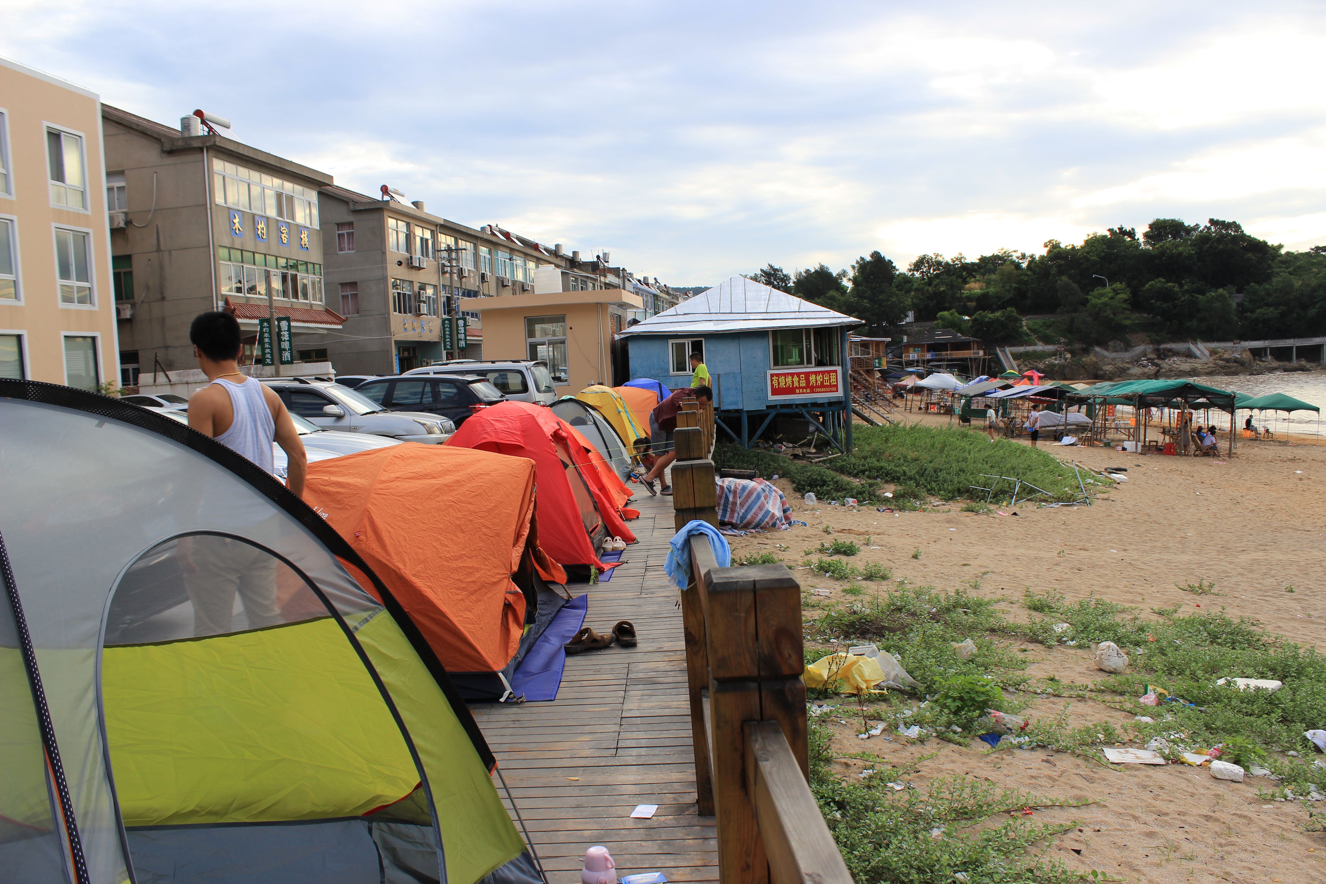 三门健跳草头海滩日出