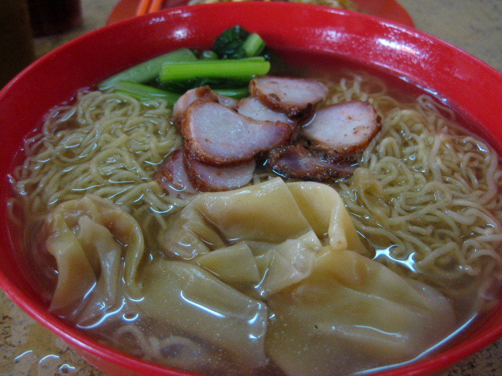 叉烧云吞面,这真的就没香港的好吃了