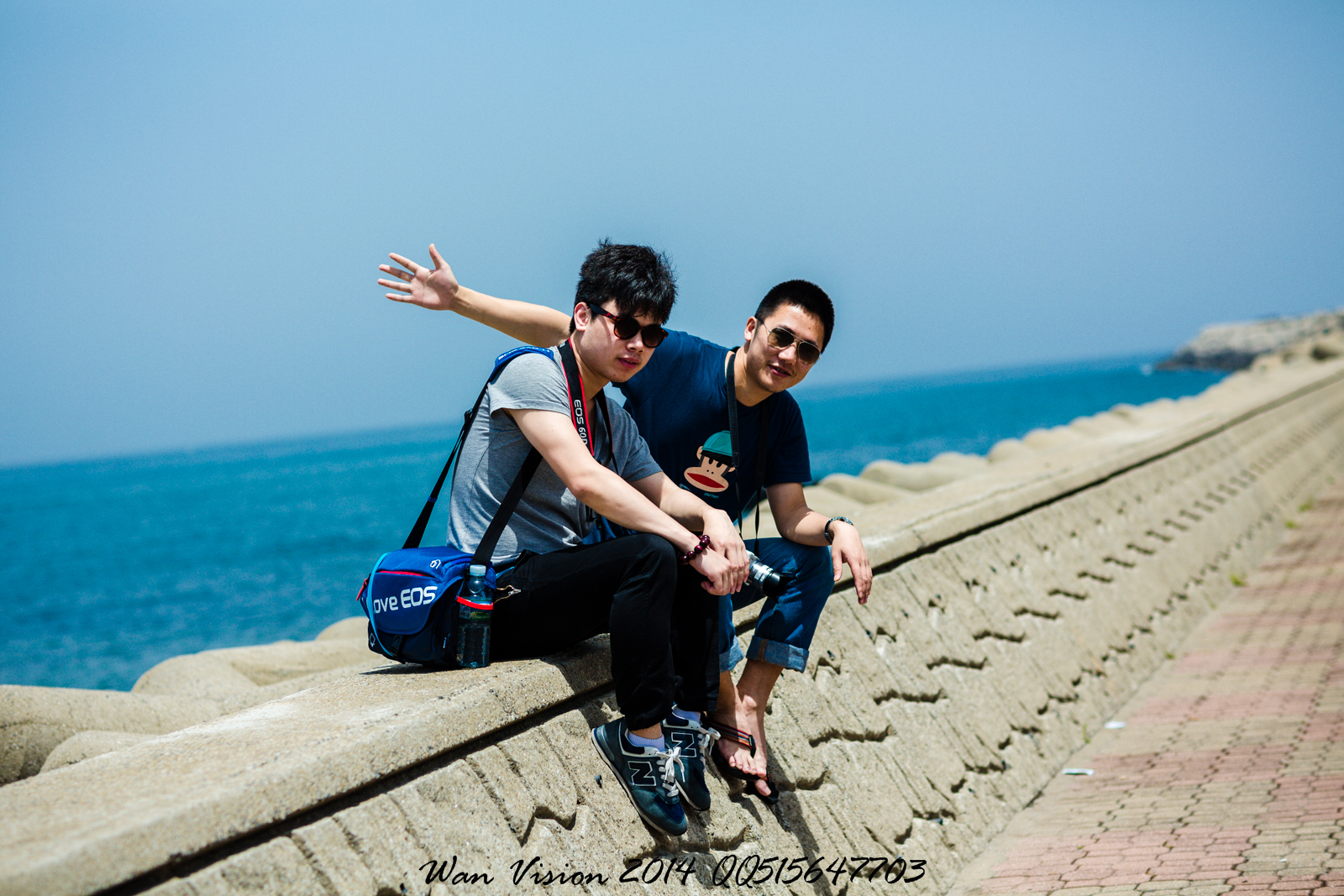 海邊集體照 濟州島