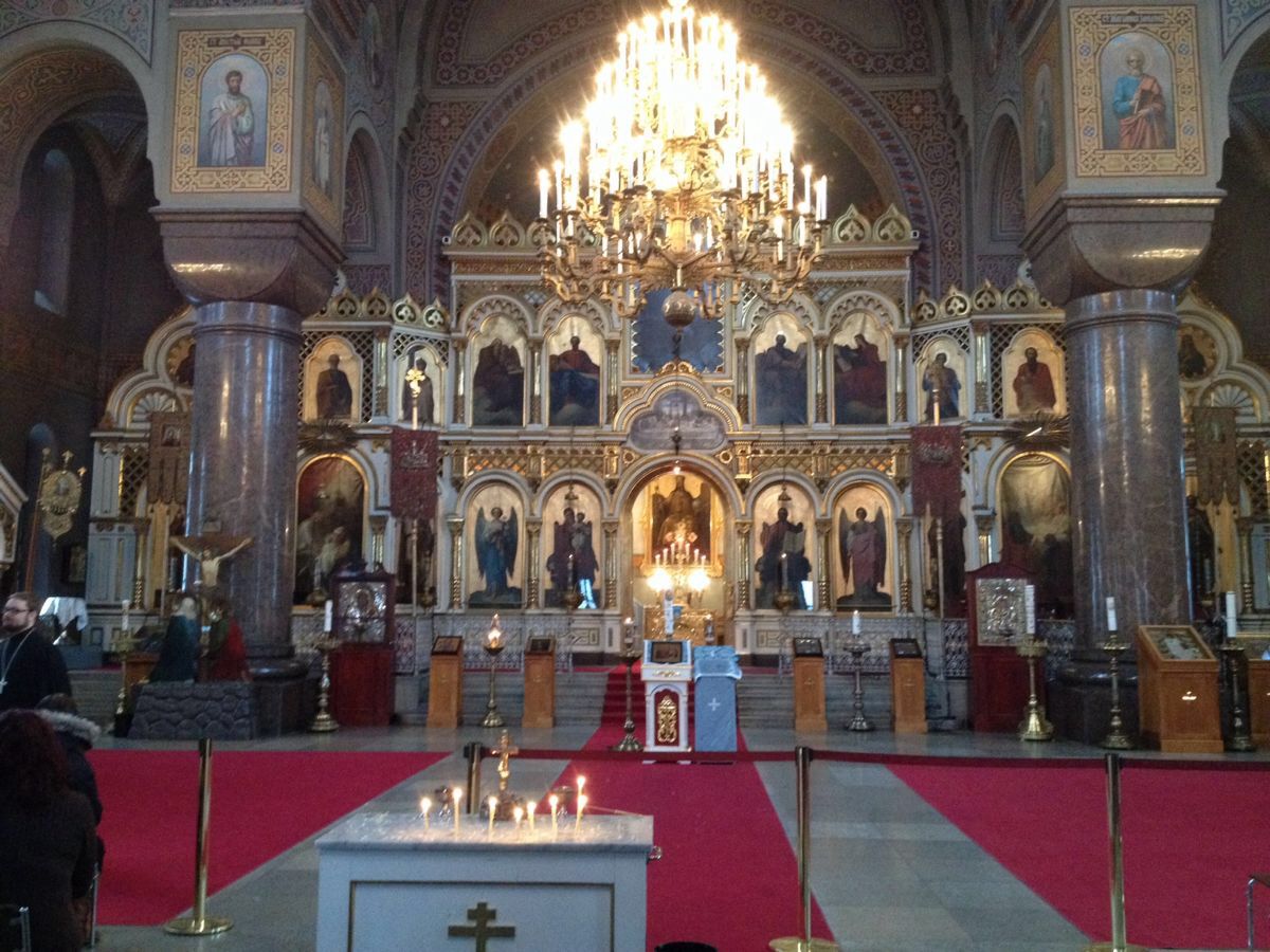 东正教教堂内部图片