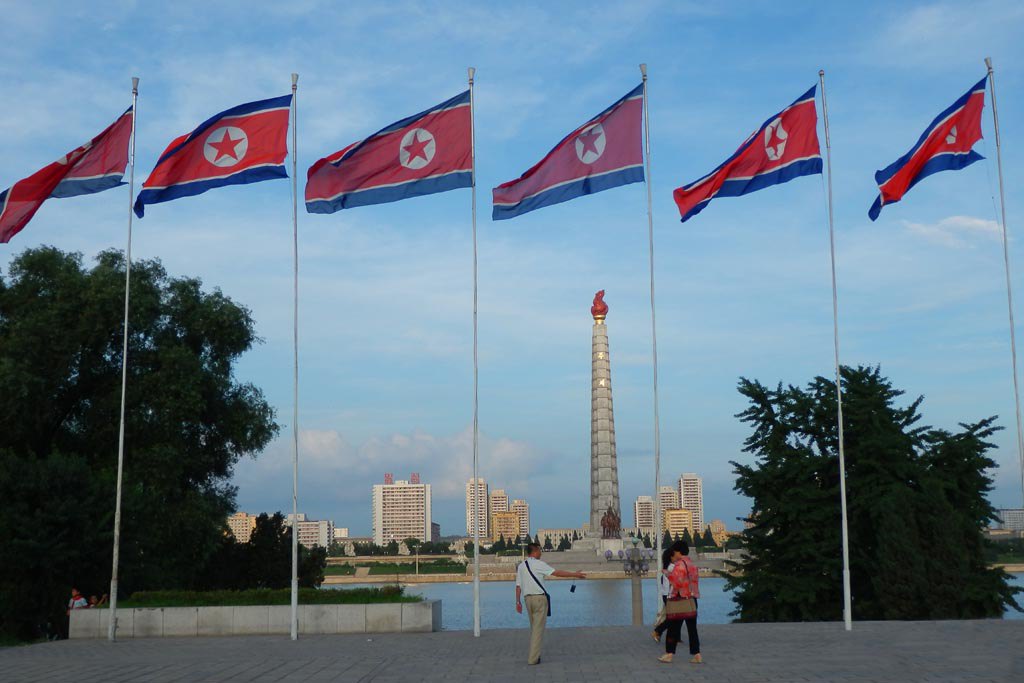 朝鲜国旗壁纸图片