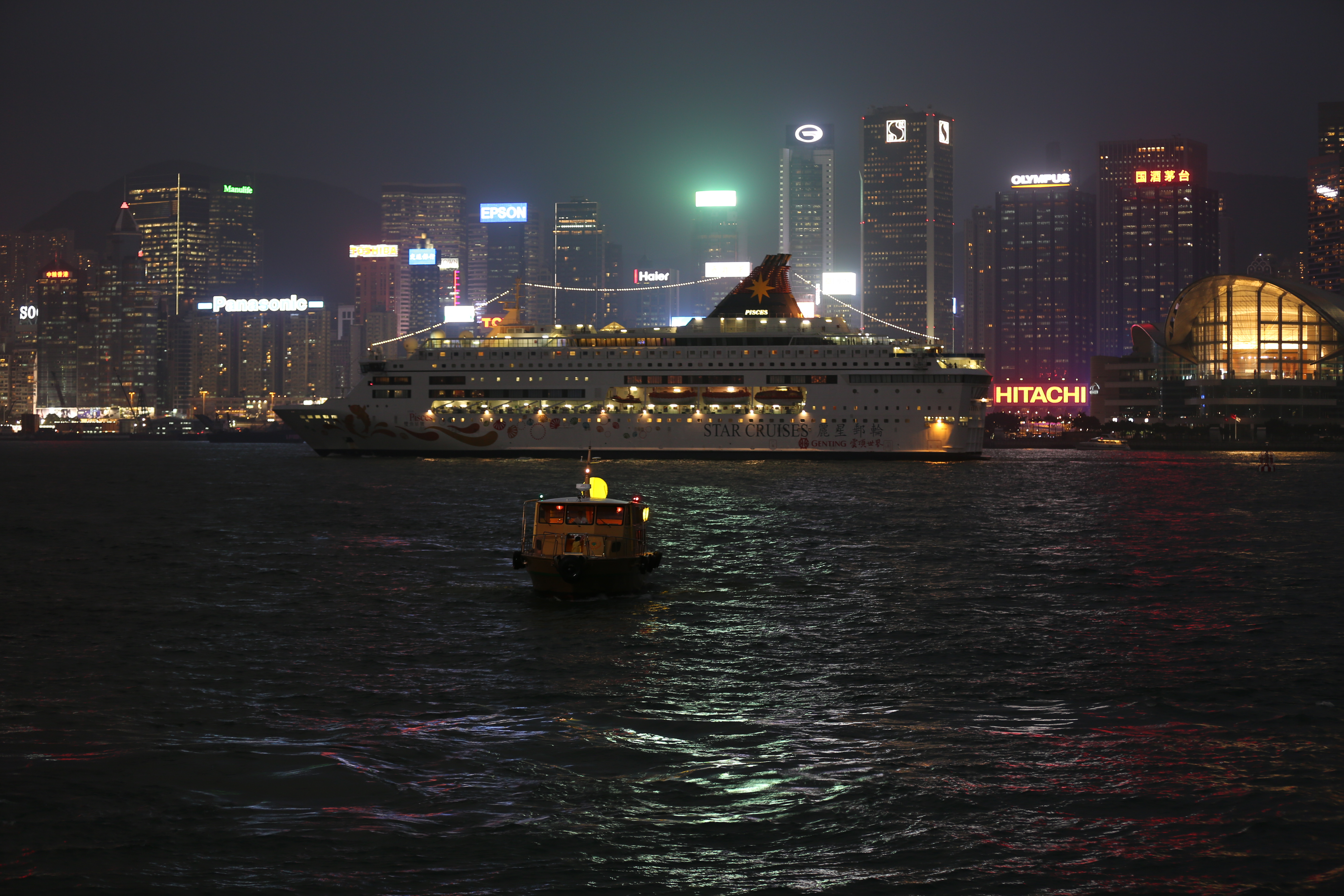 維多利亞港夜色