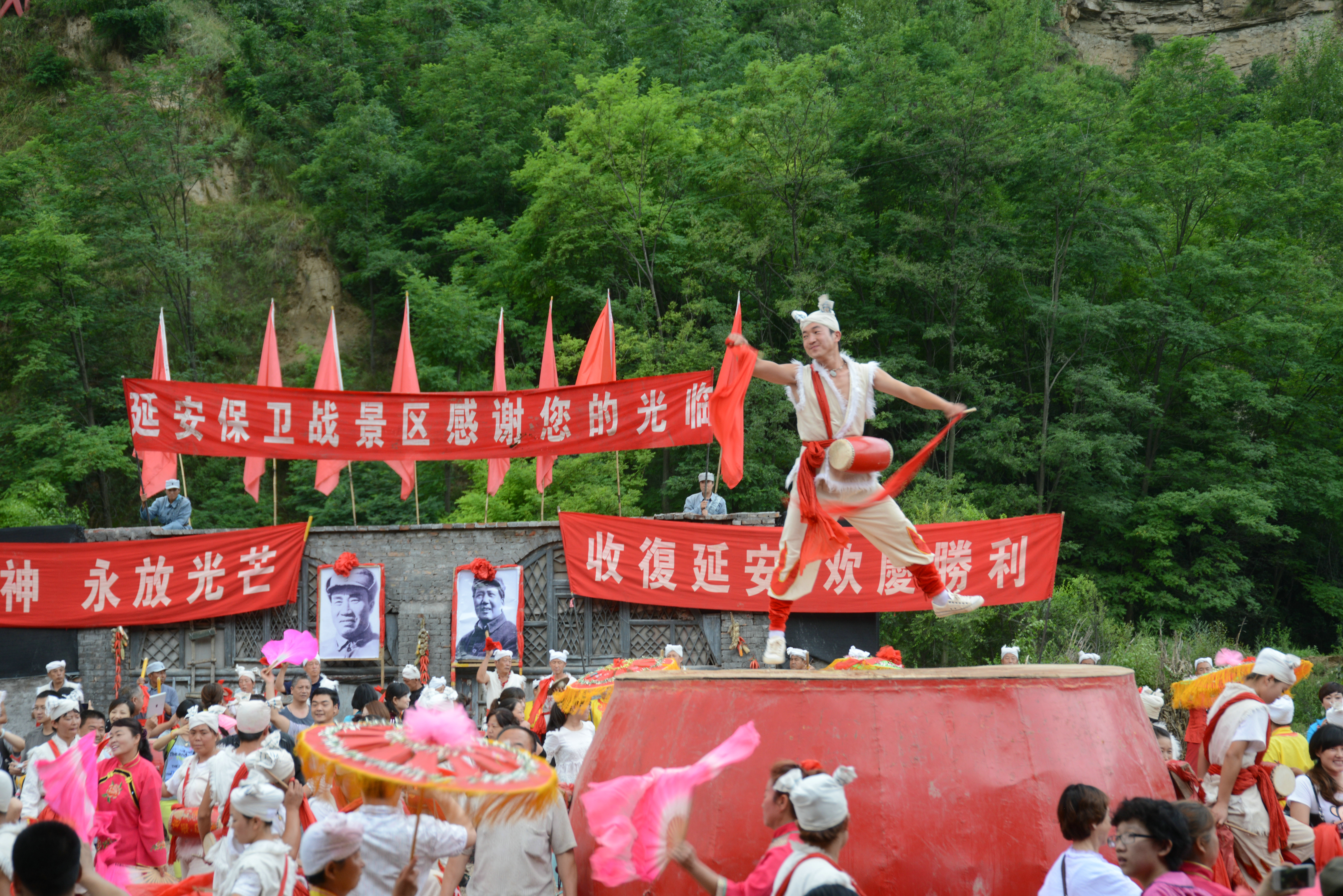 大型實景演出《延安保衛戰》旅遊景點攻略圖