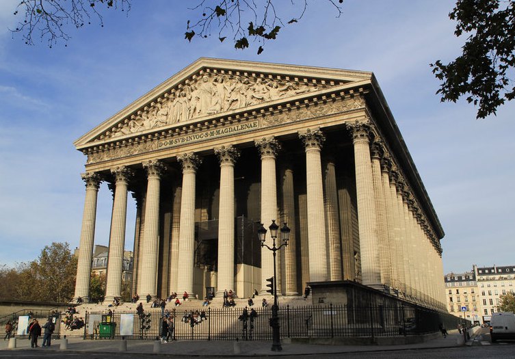 【携程攻略】巴黎马德莱娜教堂景点,法国首都巴黎第八区一座教堂,新