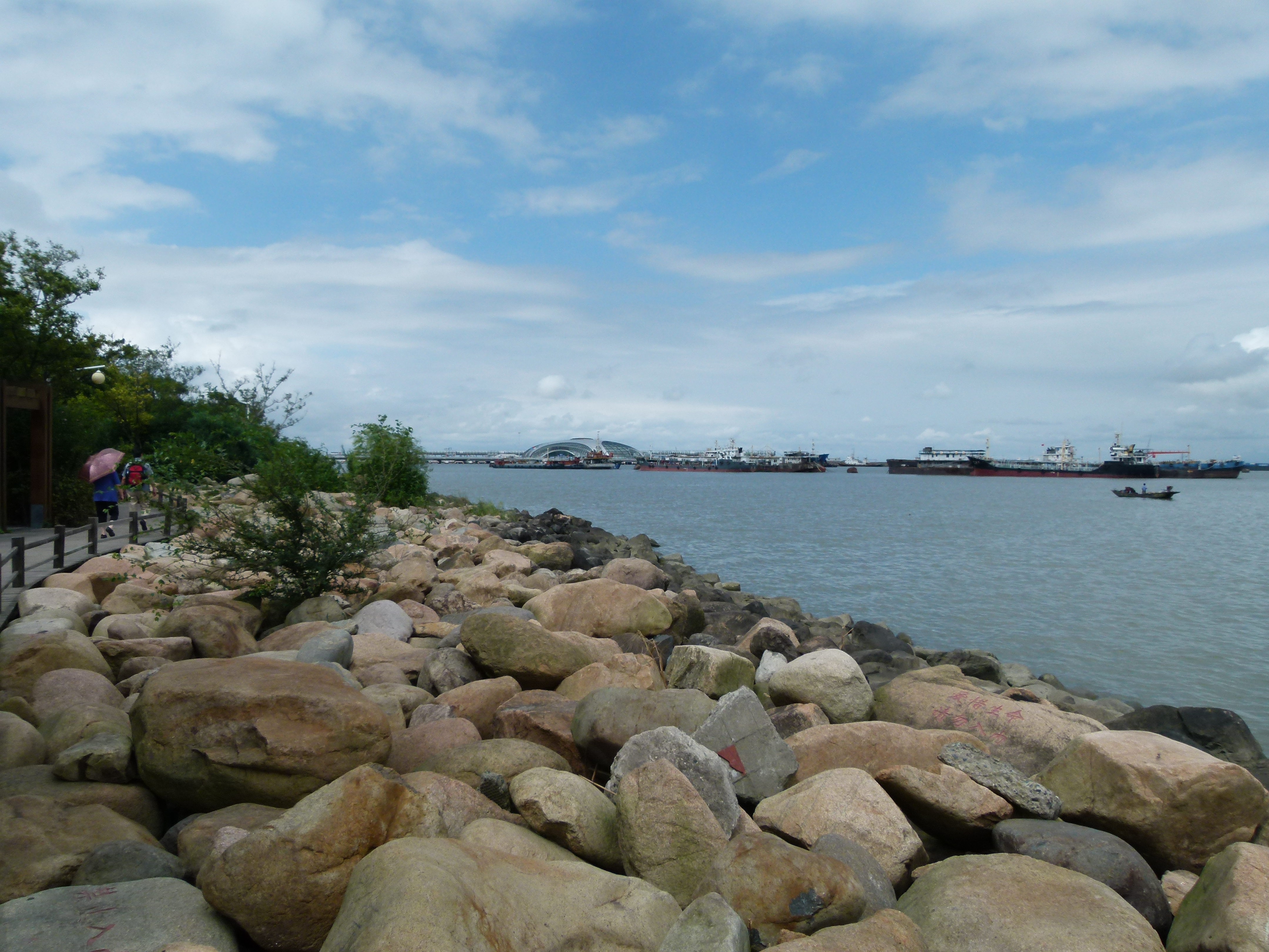 初秋的悠閒-上海吳淞炮臺灣溼地森林公園