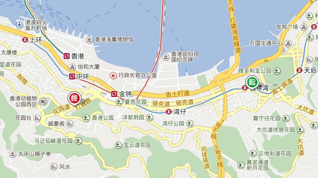 香港叮叮车高清路线图图片
