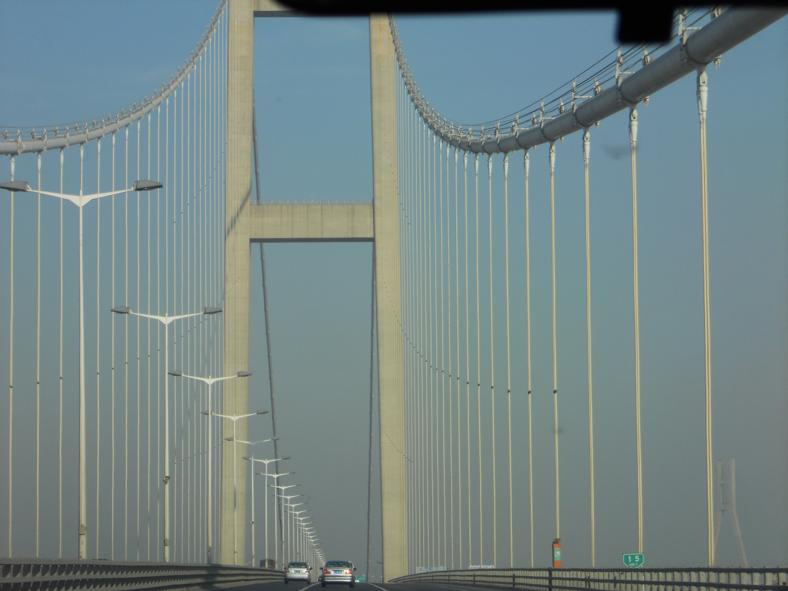 可以看到润扬大桥的全貌