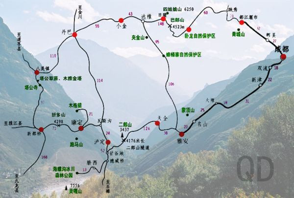 2011年8月:四姑娘山,丹巴,新都橋,海螺溝之旅