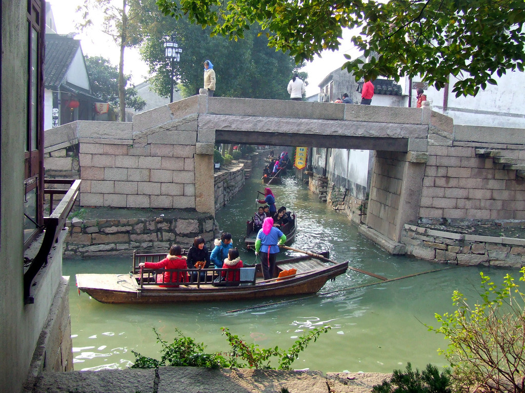 中国古镇大全2009年11月游甪直 2011年1月甪直游 上海地铁通到昆山了