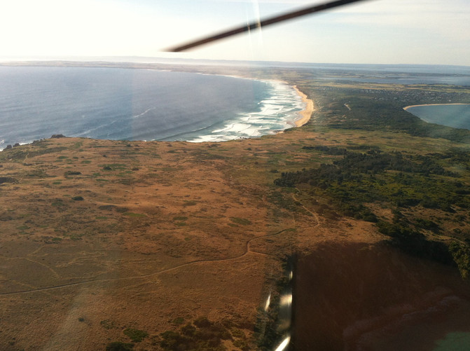 不要墨尔本的翡翠--我要去菲利普岛坐直升飞机