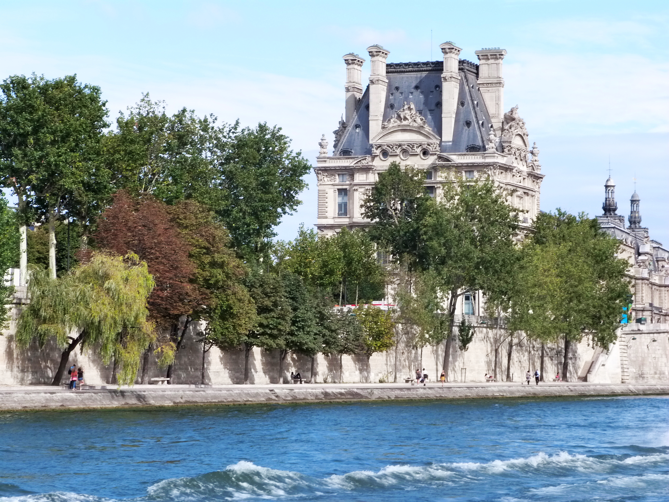 描写巴黎塞纳河的风景图片