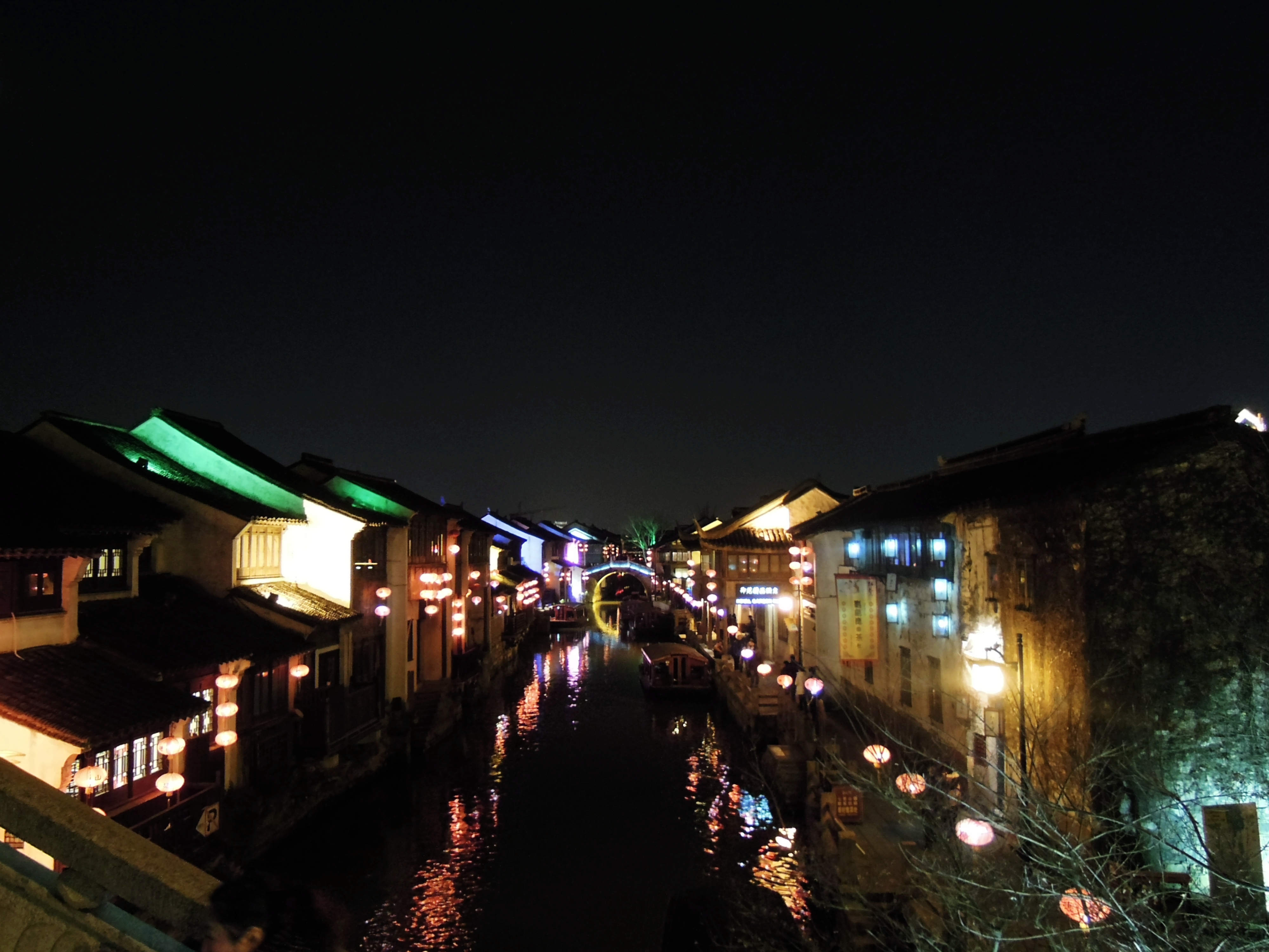 苏州山塘街夜景图片图片