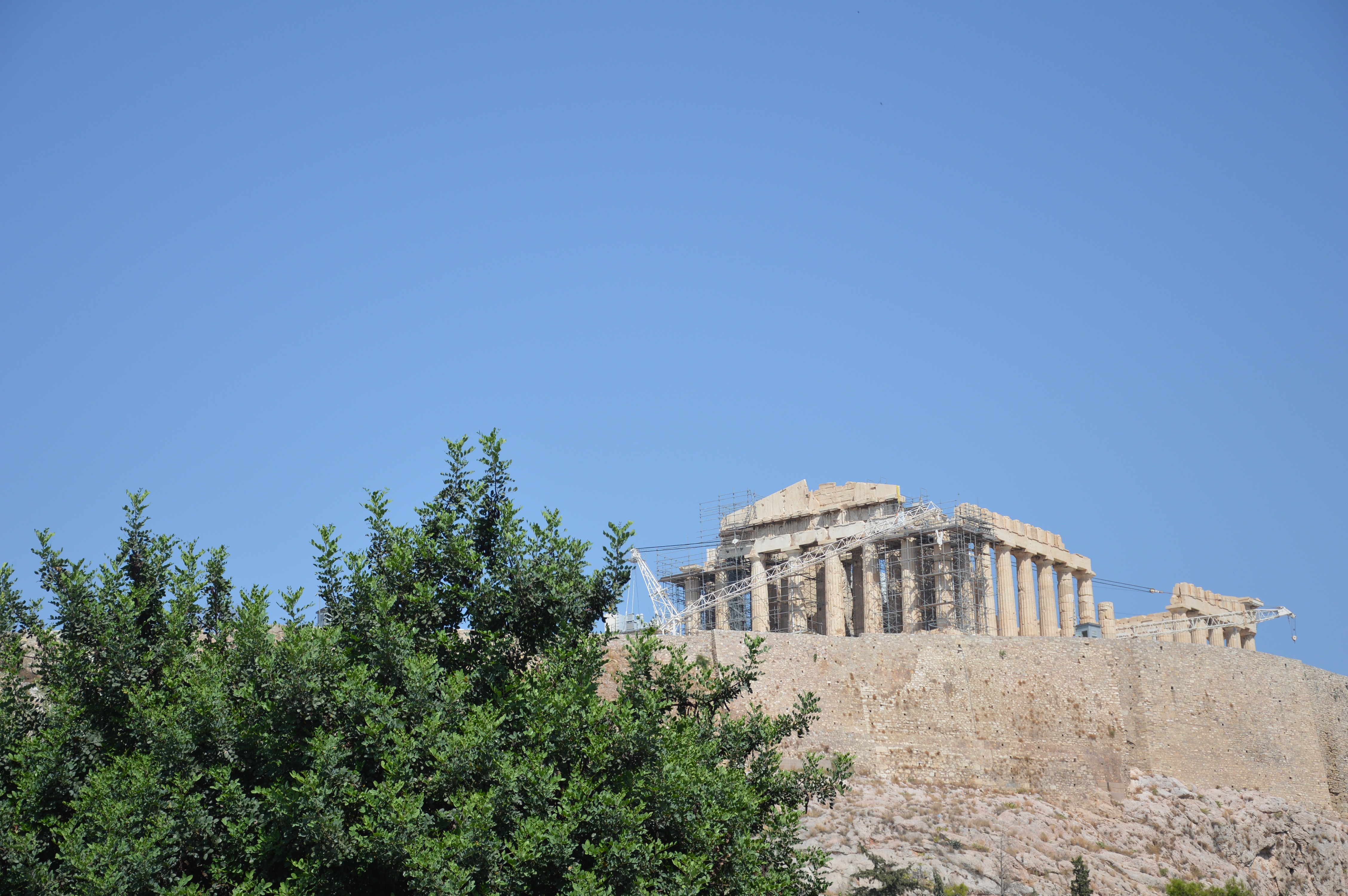 【携程攻略】雅典雅典卫城景点,导游手上的卫城地图是全貌,不过基本上