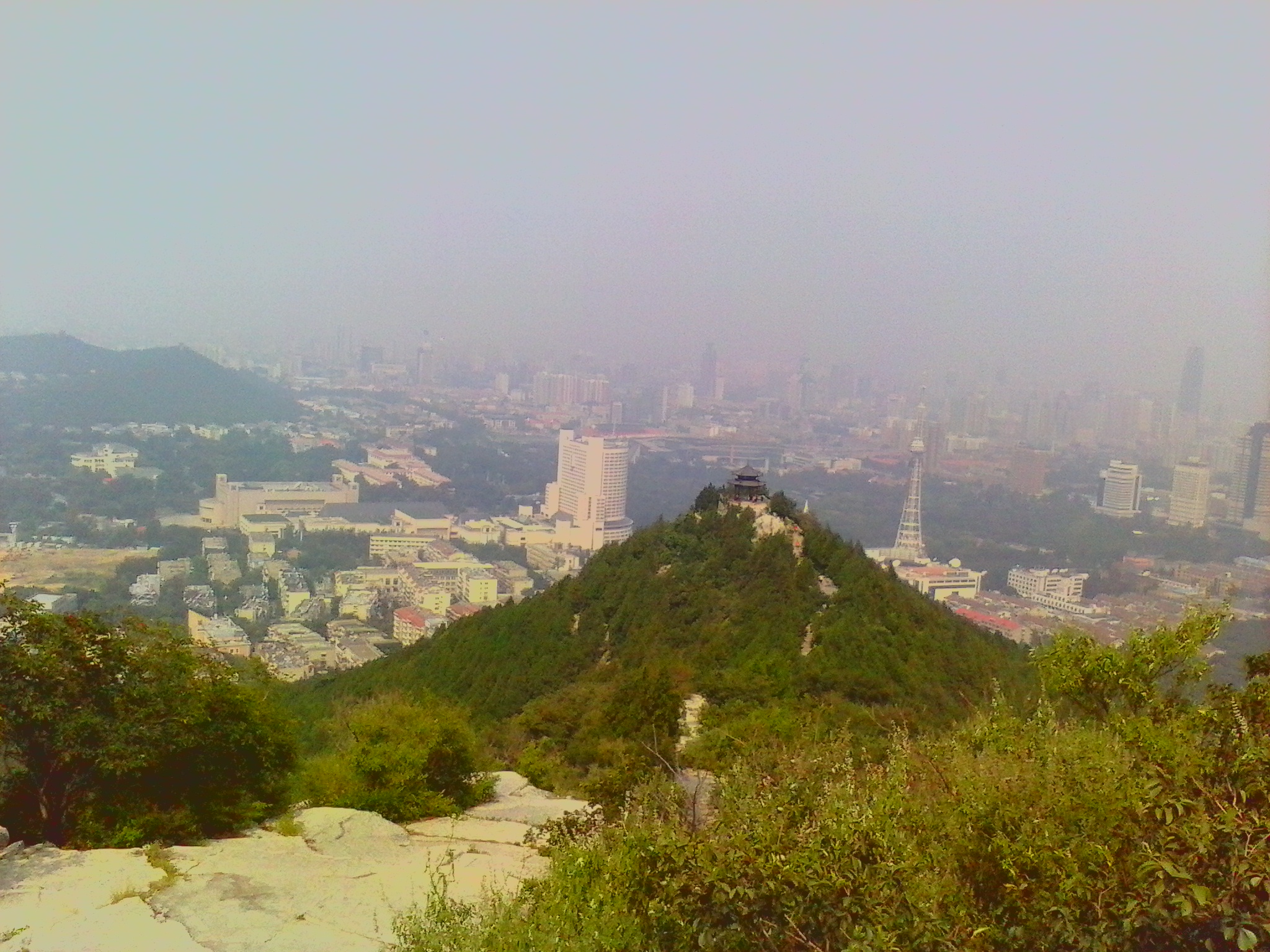 五龍潭,千佛山,從千佛山俯瞰濟南市區,山東大學