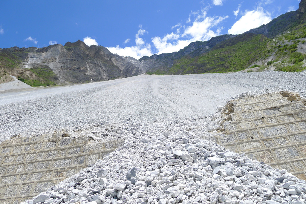近距离仰视大流沙