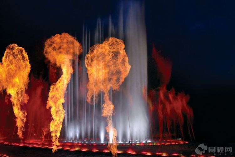 半小时一次的喷泉表演
